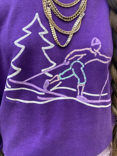 Vintage 90s Ski Graphic Crew Neck